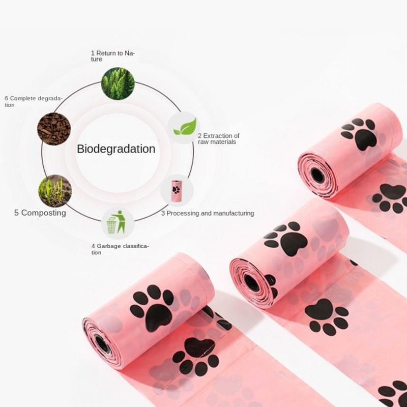 Eco-Friendly Dog Poop Bags w/ Dispenser