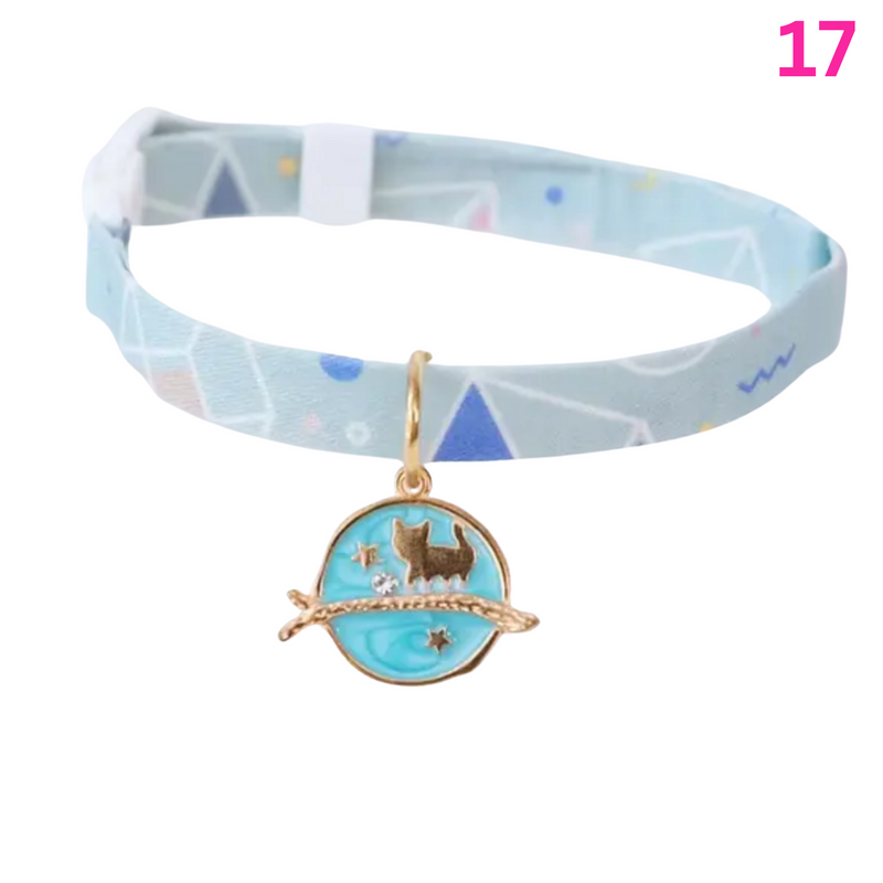 Adjustable Kitten Collar with Adorable Pendant - Stylish & Durable