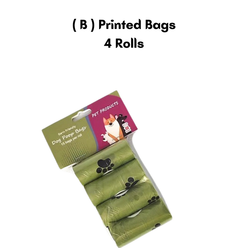 Biodegradable Dog Poop Bags - Scented, w/ Dispenser