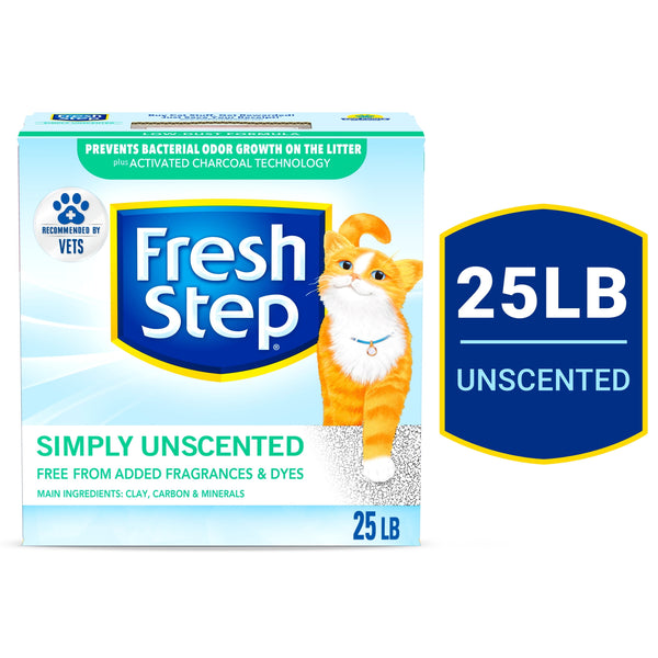 Simply Unscented Clumping Cat Litter, 25 Lbs