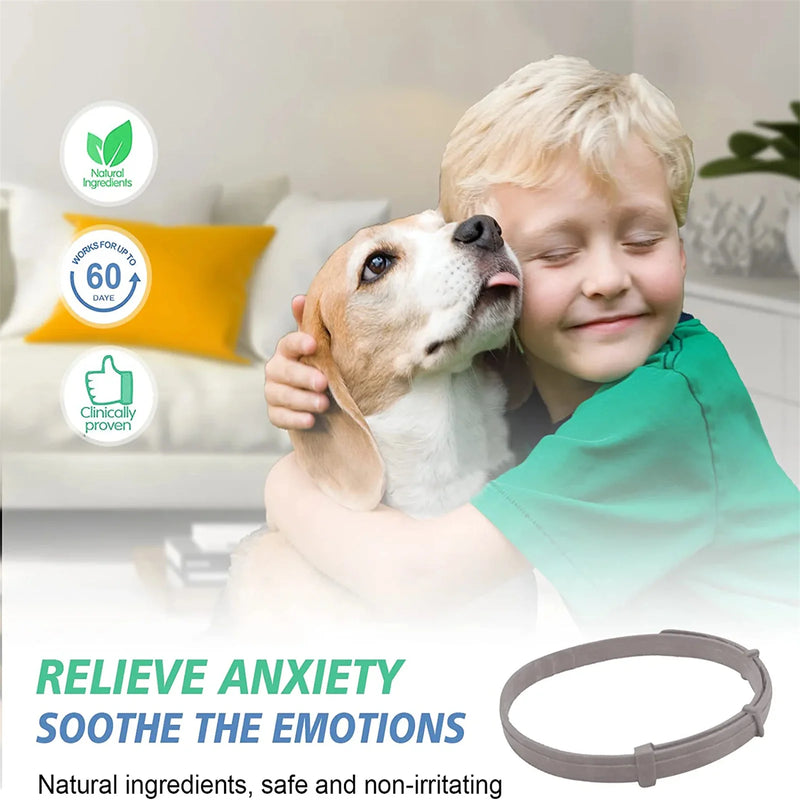 Pet Calm Collar - Adjustable Soothe for Cats & Dogs | Relieves Anxiety & Restlessness