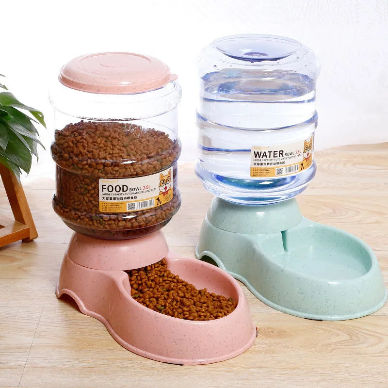 Pet Feeder & Water Dispenser Combo