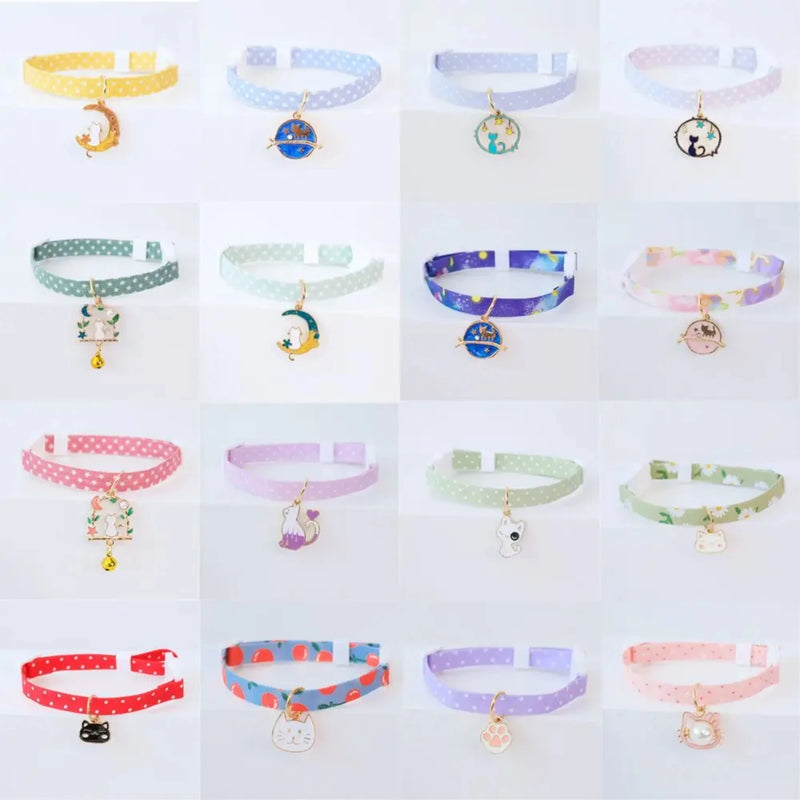 Adjustable Kitten Collar with Adorable Pendant - Stylish & Durable