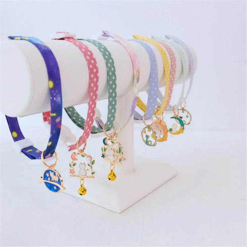 Adjustable Kitten Collar with Adorable Pendant - Stylish & Durable