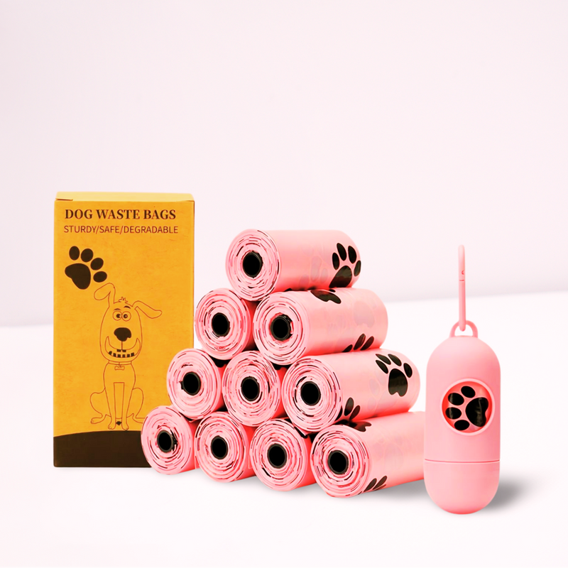 Eco-Friendly Dog Poop Bags w/ Dispenser